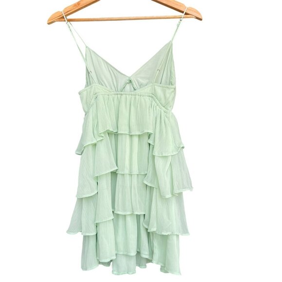 Abercrombie & Fitch Babydoll Top Size XS Y2K Ruffle Tiered Cottagecore Fairycore - Picture 2 of 5